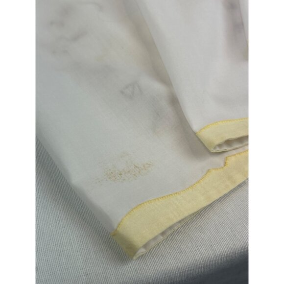 Vintage Hand-Embroidered Floral Linen Placemats Set Of 4 Yellow Brown Orange - Picture 7 of 11